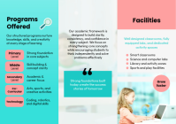 White Modern & Minimal School Admission A4 template - Page 3