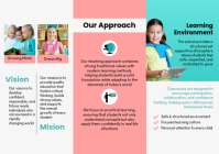 White Modern & Minimal School Admission A4 template - Page 2