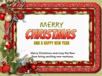 White Modern & Minimal Season Greetings Yard Sign template