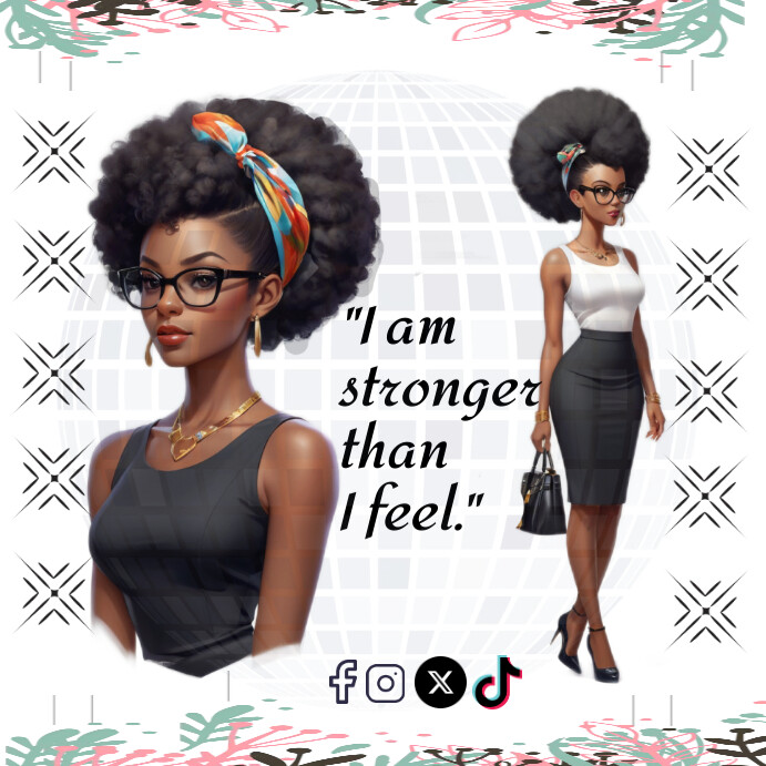 White Modern & Minimal Self Love Affirmation  Instagram Post template