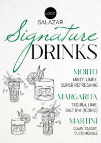 Wit Signature Cocktail Menu A2 Template