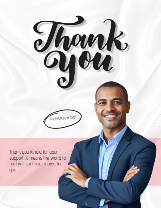 Copy of White Modern & Minimal Simple Thank You Card Flyer (us Letter ...