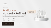 White Skincare Promotion Digitale Vertoning Template