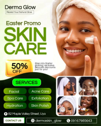 สีขาว Skincare Promotion Instagram Portrait Template