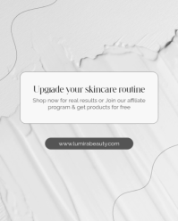 White Modern & Minimal Skincare Promotion Instagram Portrait template - Page 5