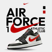 White Sneaker Promotion Instagram Post Template