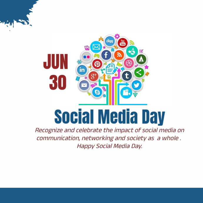 Social Media Day Instagram Ad Template | PosterMyWall