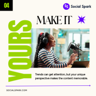 White Social Media Marketing Quadrat Template - Page 4