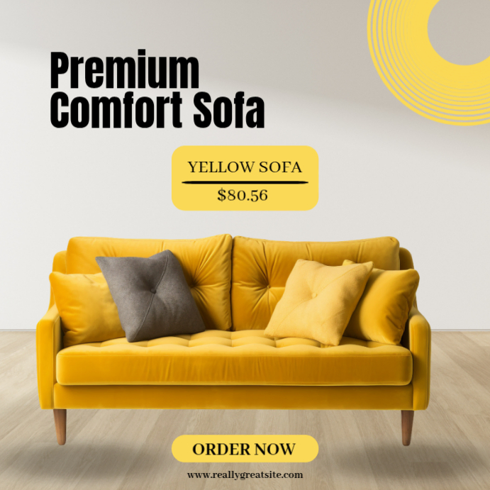 Copy of White Modern & Minimal Sofa Advertisement Instagram Post ...