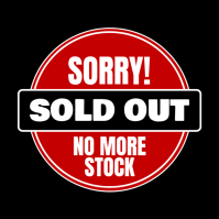 White Sold Out Sign Flyers Template | PosterMyWall