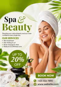 Branco Spa and Beauty Services A4 Template