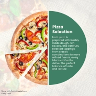 White Modern & Minimal Special Pizza Menu Instagram Post template - Page 2