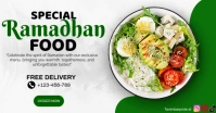 White Modern & Minimal Special Ramadhan Food 2025 Template Facebook Shared Image