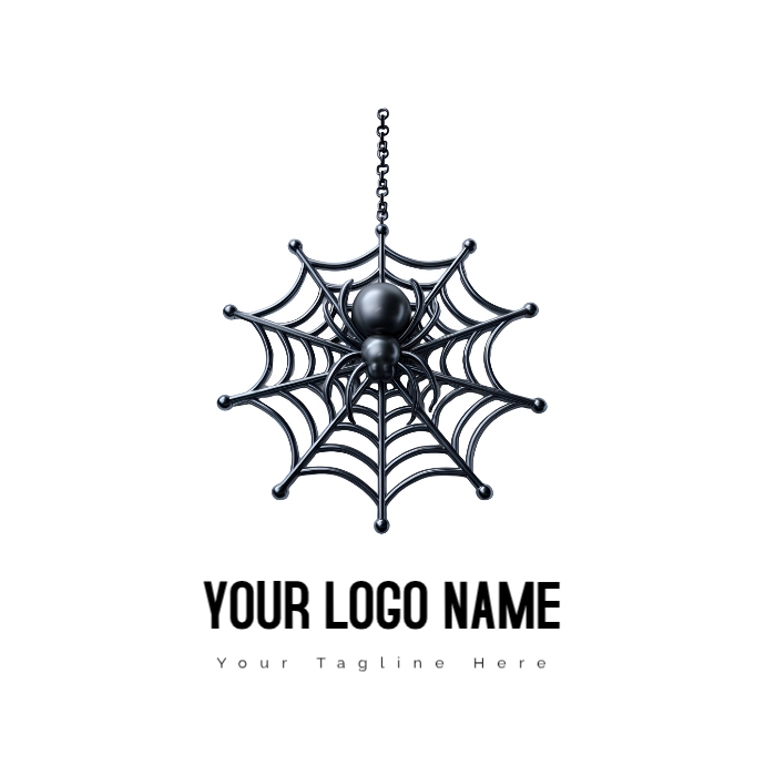 Plantilla de Blanco Spider Web Logo Logos | PosterMyWall