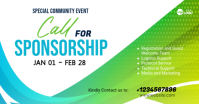 สีขาว Sponsorship Event auf Facebook geteiltes Bild Template