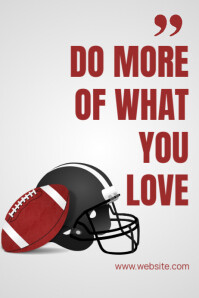 Weiß Motivational Sports Poster Template