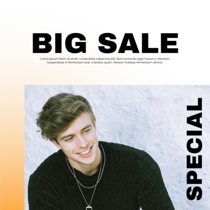 White Modern & Minimal Spring Collection Fashion Sale Discount Advertising Poster Instagram Post template