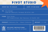 White Stationery Label Etykieta Template - Page 2
