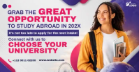 Branco Study Abroad Ibinahaging Larawan sa Facebook Template