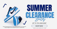 White Summer Clearance Sale Facebook 共享图片 Template