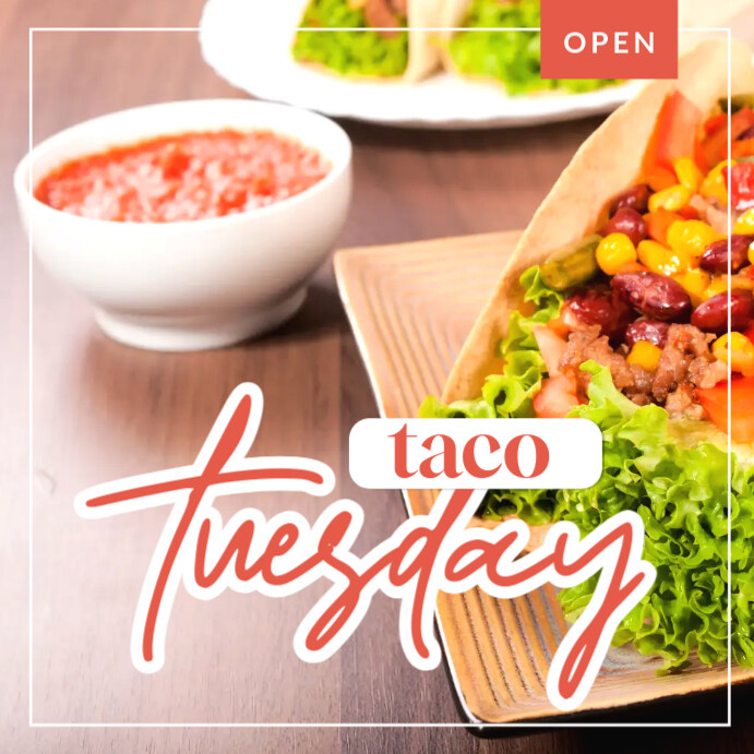 Taco Tuesday Minimalist Design