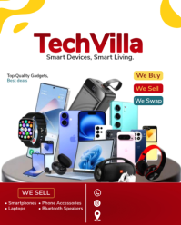 White Modern & Minimal Tech and Gadgets Instagram Portrait template