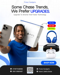 White Modern & Minimal Tech Gadget Promotion Instagram Portrait Video template