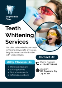 White Modern & Minimal Teeth Whitening Services A2 template