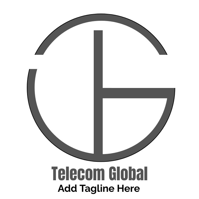 Plantilla de White Modern & Minimal Telecom Global Logo De | PosterMyWall