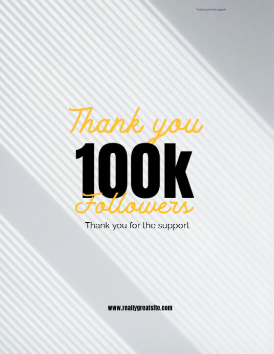White Modern & Minimal Thank You Card Flyer (us Letter) Template ...