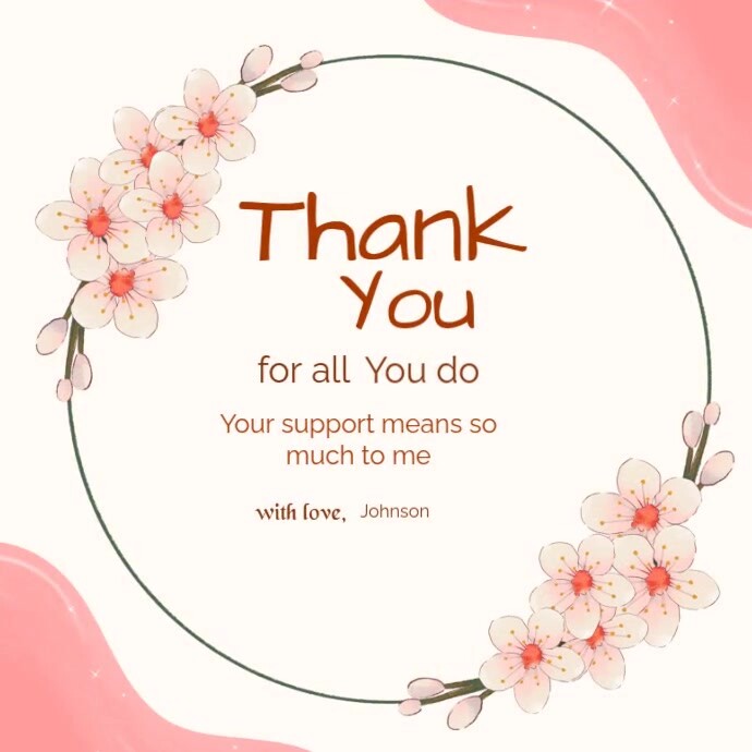 Copy of White Modern & Minimal Thank You Card Instagram Post | PosterMyWall