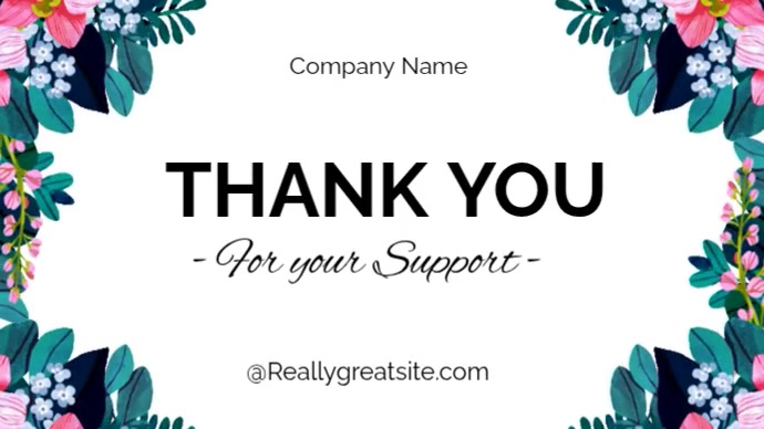 White modern & minimal thank you for your patronage digital display (16 ...
