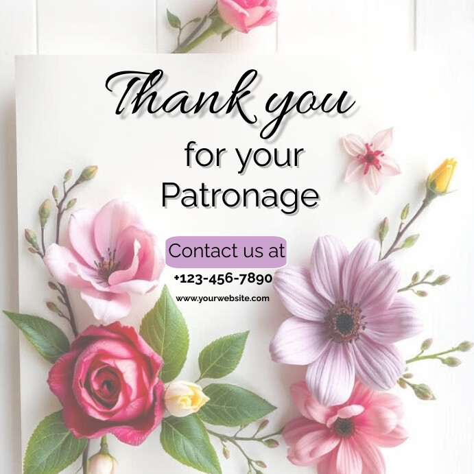 Copy of White Modern & Minimal Thank You Instagram P | PosterMyWall