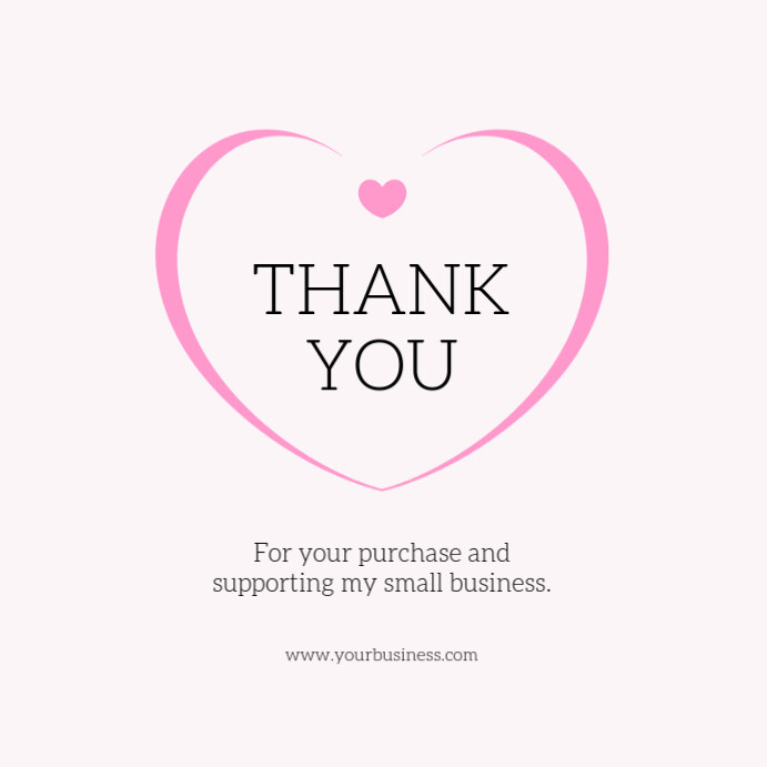 Copy of White Modern & Minimal Thank You Instagram Post | PosterMyWall