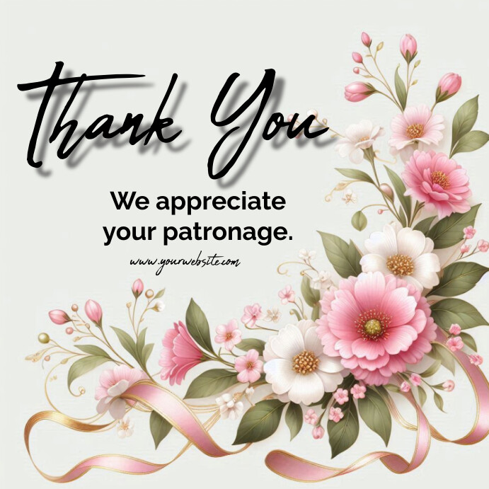 Copy of White Modern & Minimal Thank You Instagram Po | PosterMyWall