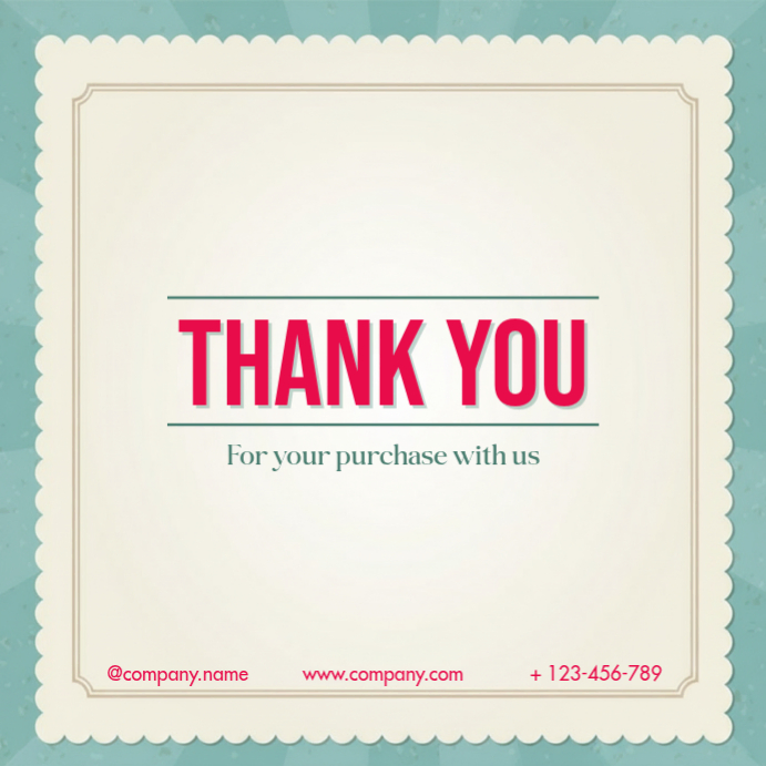 White Modern & Minimal Thank You Instagram Post Template | PosterMyWall