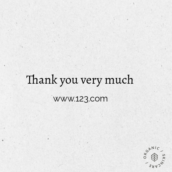 Plantilla de White Modern & Minimal Thank You Message Instagram Post ...