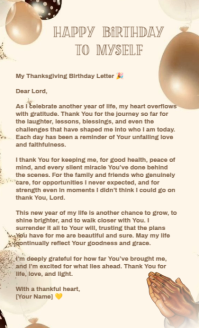 White Modern & Minimal Thanksgiving Birthday Letter Templates Us Legal