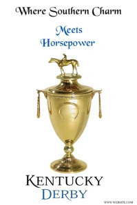 White Modern & Minimal The Poster Captures The Essence Of The Kentucky Derby, Symbolized By The Icon Imagem do Pinterest template