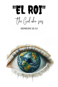White Modern & Minimal Today's Bible Verse Genesis 16:13 Pinterest Graphic template