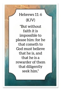 White Modern & Minimal Today's Bible Verse Hebrews 11:6 Pinterest Graphic template