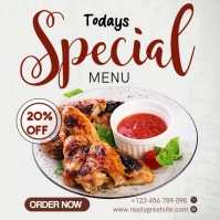 Today’s Special Menu Template Instagram-Beitrag
