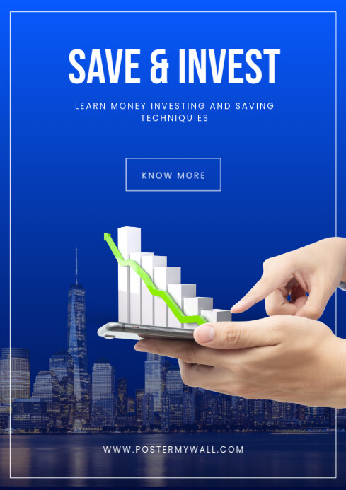 White Modern & Minimal Trading Saving & Invest Webinar A4 template
