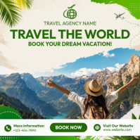 White Travel Post Instagram Template