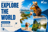 Hvid Travel Promotion Póster Template