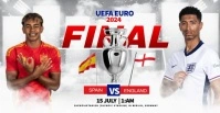 White Modern & Minimal Uefa Euro Final  Faceb template