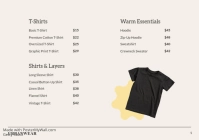 White Modern & Minimal Urbanwear Collection A4 template - Page 2