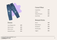 White Modern & Minimal Urbanwear Collection A4 template - Page 3