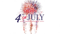 White Modern & Minimal USA Independence Day Digital Display Video template