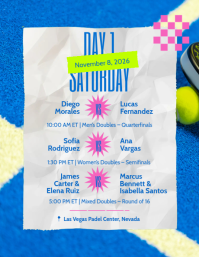 White USA Padel Open Folder Template - Page 2
